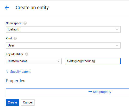 Create User Entity