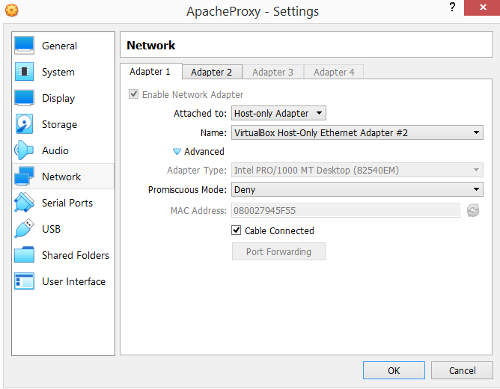 virtualbox network settings mac address